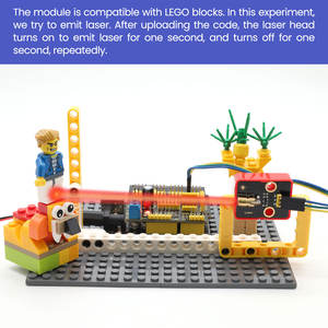Keyestudio stelo moduli elettronici e kit compatibili con blocchi di costruzione modulo sensore Laser - Product Image 6