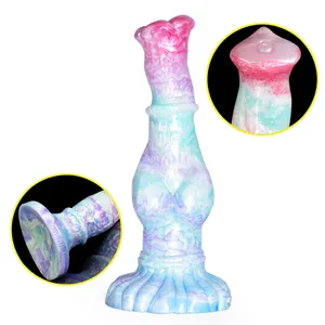 Gode de couleur Dragon de glace en Silicone, pénis en caoutchouc avec ventouse, plug Anal Animal, boutique de jouets sexuels pour femmes adultes, nouvelle collection 2022