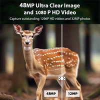 Caméra de surveillance BSTCAM 4K 48M avec connexion Wi-Fi et contrôle par application, portée IR 20m/85ft, détection de mouvement pour la faune en extérieur