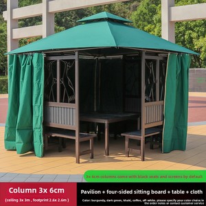 Gazebo da Giardino <span class=keywords><strong>in</strong></span> <span class=keywords><strong>Ferro</strong></span> <span class=keywords><strong>Battuto</strong></span> Stile Europeo, Tettoia per Cortile, Balcone, Padiglione da Tè, Supporto per Fiori - Product Image 6