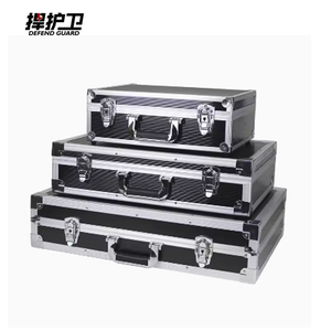 Caja de herramientas de aluminio duro de dimensión personalizada de fábrica OEM Ningbo ODM con equipo de espuma a prueba de golpes Estuche de <span class=keywords><strong>transporte</strong></span> Maletín de aluminio - Product Image 1
