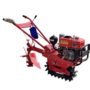 Handheld <b>Cultivator</b> 12 In Working Width Gasoline Engine 80 Cc Red Color For Garden Farm Use - Product Image 5