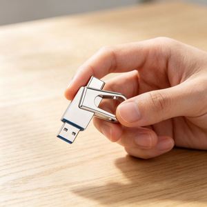Clé USB 2.0 3.0 32G avec corps métallique robuste et durable, logo personnalisé OTG, type C, pour le travail de bureau, le stockage quotidien de documents - Product Image 1
