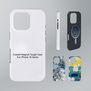 Cover per cellulare magnetica personalizzabile con logo e immagine, 2 in <span class=keywords><strong>1</strong></span>, opaca e lucida, a trasferimento termico, per iPhone 17 Pro Max 15 - Product Image 2