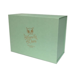 Personalized Custom Light Green Foldable Packing Gift Box For Shirt Garment - Product Image 6