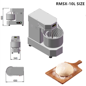 Mini mélangeur <span class=keywords><strong>électrique</strong></span> domestique pour la maison, machine à pétrir le pain, équipement <span class=keywords><strong>de</strong></span> mélange <span class=keywords><strong>de</strong></span> pâte, 10 L <span class=keywords><strong>de</strong></span> farine, mélangeur spiral pour pâtisserie - Product Image 5
