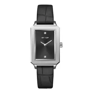 Оптовая продажа, роскошные женские часы с кожаным ремешком 5A, роскошный поставщик, высококачественные черные кварцевые роскошные часы