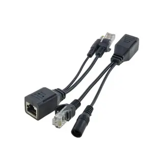 2023 חם זול לא סטנדרטי רשת חשמל Rj45 POE כבל DC 12V Power Over Ethernet פסיבי מזרק ספליטר מודול