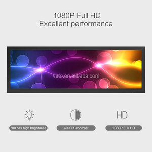 Màn hình <span class=keywords><strong>LCD</strong></span> TFT Android 23.1, 24, 27 inch để trưng bày trên kệ, kiểu thanh kéo dài, tầm nhìn cao - Product Image 3