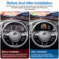 Navihua Nouveau Design pour Volkswagen VW Amarok 2017-2020 Tableau de Bord Compteur de Vitesse Écran LCD Instrument Panneau d'Affichage