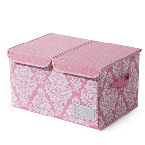 2 Gird Organizadores de artículos diversos para el hogar, armario plegable apilable, cajas de juguetes para niños, libros plegables, caja de almacenamiento de ropa con tapa - Product Image 4