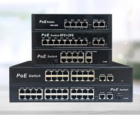 Switch PoE 8 ports 48V 10/100 Mbps + 2 ports Uplink avec AI Watchdog, Switch Ethernet IEEE 802.3AF/AT/BT pour CCTV, en stock
