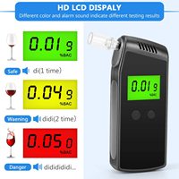Testeur d'haleine numérique à semi-conducteurs de haute précision avec lecture précise du taux d'alcoolémie pour usage domestique