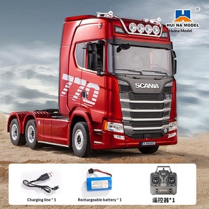 Modèle de <span class=keywords><strong>camion</strong></span> télécommandé électrique <span class=keywords><strong>Scania</strong></span> 770S authentique, jouet tracteur 1501/1502, semi-remorque à l'échelle 1:18 par Hui Na - Product Image 6
