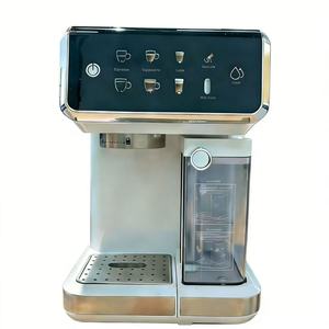 Machine à expresso semi-automatique à deux groupes, portable, électrique, pour usage domestique et hôtelier, écran tactile, acier inoxydable, 20 bars - Product Image 2