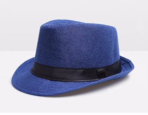 Cheap Custom Logo Character Style Panama Fedora Natural Grass Straw <b>Hats</b> <b>for</b> Unisex Outdoor Travel Ski Beach Jazz - Product Image 6