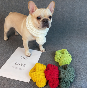 Conjunto de Bufanda Navideña para Mascotas, Accesorios de Ropa para Mascotas, Regalo, Bufanda Roja para Mascotas, Invierno para Perros, Gatos y Cachorros, Clásica, Sólida - Product Image 5