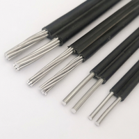 Cable Aéreo Dúplex/Triplex ABC de Fábrica, con Conductor de Aluminio, Aislamiento de PVC y XLPE, Bajo Voltaje, para Exteriores, NFA2X-T
