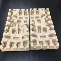 Barquette en pulpe de bagasse de canne à sucre biodégradable, écologique, papier pressé à sec, insert pour l'emballage de pièces de vélo pour enfants