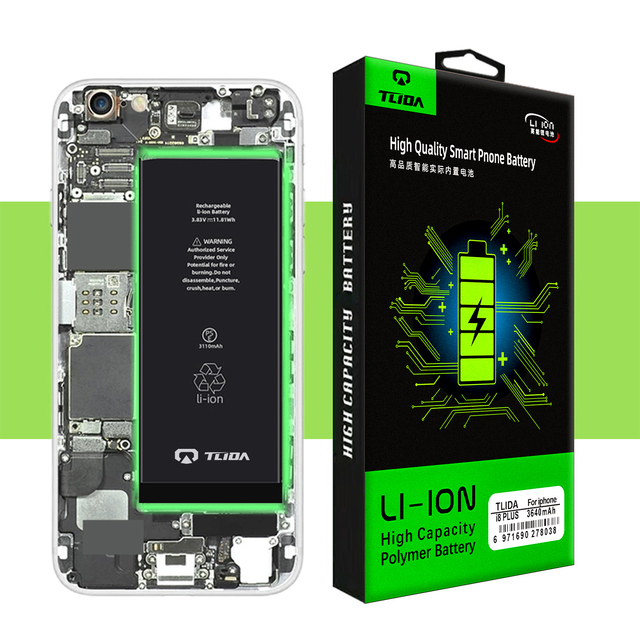 TLIDA Factory Replacement Mobile Phone Battery for Iphone 8p Models 100% New  Cycle Batteries