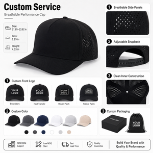 Custom Perforated Baseball Cap Fitness Giveaway Set with Sports Tank Top Waist Bag Socks and <b>Shaker</b> <b>Bottle</b> - Product Image 3