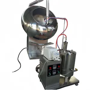 Machine à caraméliser les hamburgers de cacahuètes en acier inoxydable machine à enduire les noix machines de traitement des noix