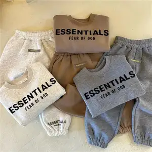 Hot Sell Children Sports Suit Autumn Outfits for Kids Boy Girls Cotton Sweater Casual Clothing Sets