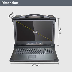 17.3 inch công nghiệp di động gồ ghề máy tính xách tay LCD hiển thị Hỗ trợ Intel Core i7/i5/i3 <span class=keywords><strong>CPU</strong></span> 1*3.5 ''1*2.5'' HDD trình điều khiển không thấm nước - Product Image 2
