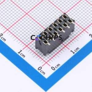SSM-106-L-DV-BE-P-TR Pin Socket SMD,P=2.54mm Connector 2.54mm 2.54mm Square Hole Vertical Mount - Product Image 2