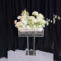 Arche florale en fer de luxe de haute qualité, 90 cm de haut, pour la décoration d'événements de mariage, centre de table pour mariage, doré