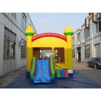 Château gonflable géant commercial ISPORT en PVC avec toboggan pour enfants - pour parcs et centres commerciaux