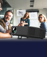 Projecteur LED Hamolb F30 4K 1080P pour la maison et le bureau, portable avec système d'exploitation Android et haut-parleurs intégrés