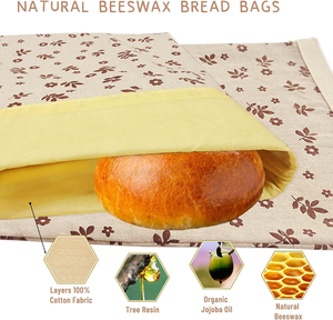 2 paket balmumu ekmek torbaları için Sourdough, balmumu çanta ev yapımı ekmek için, dondurucu dostu ve tazelik depolama taze tutmak için - Product Image 5