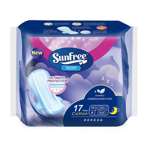 Serviettes hygiéniques SUNFREE Series à marque privée, ultra-minces, en coton anionique, 320 mm, personnalisées pour femmes africaines - Product Image 2