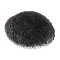 Perruque Courte Homme en Cheveux Naturels Transfrontalière Invisible et Sans Couture Respirante et Facile à Porter