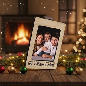 Personalized MDF <b>Car</b> Accessories Custom <b>Polished</b> Engraved <b>Car</b> Visor Photo Frame Clip Picture Holder - Product Image 1