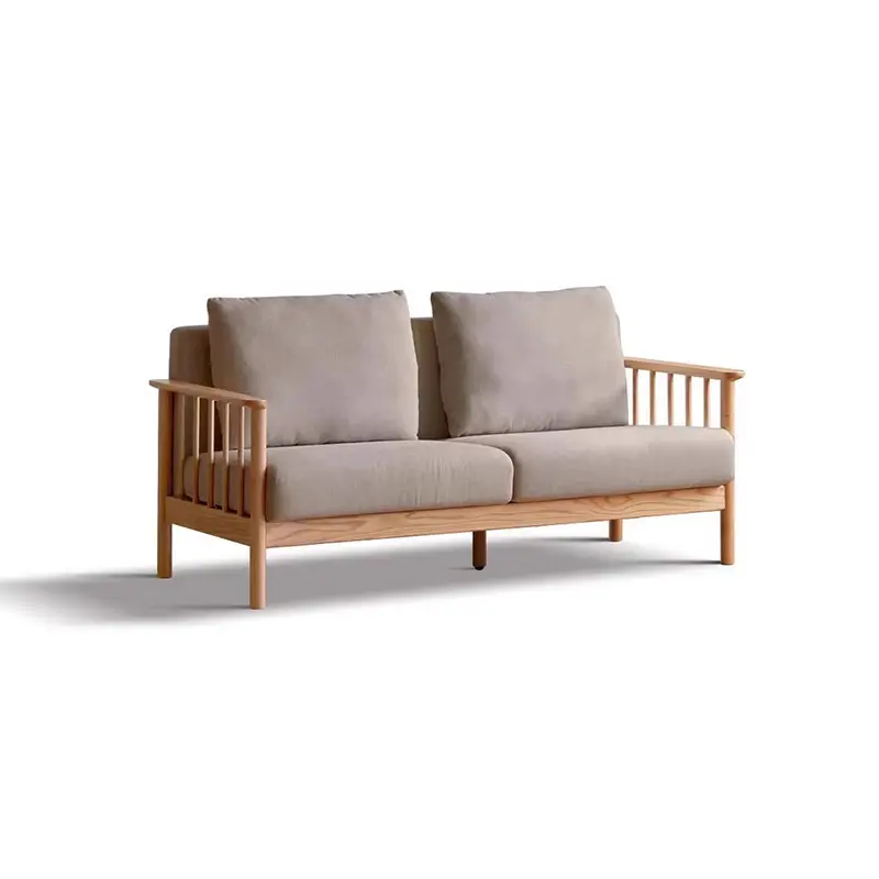 Mobili moderni soggiorno moderno divano in legno massello divano a due posti divano in tessuto