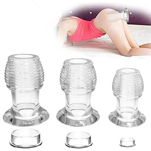 peephole clear hollow anal plug Lubricante Anal main image 0