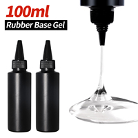 1KG Gel UV Professionnel Haute Qualité Transparent Caoutchouc Base et Top Coat pour Ongles Norme UE US