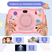 Tablet Android 13 de 7 Pulgadas MTK 4G+64GB para Niños, con Software Preinstalado y Funda de Silicona
