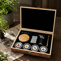 Kit d'infusion de fumée pour cocktails en gros, en stock aux États-Unis, avec 4 saveurs de copeaux de bois et torche, pour gravures laser personnalisées pour garçons d'honneur
