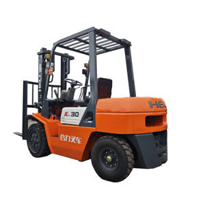 Secondhand Industrial 3 Ton Diesel Heli Forklift Truck Hydraulic <b>Side</b> Shifter Two Stage Mast Solid Tire Isuzu Engine 17km/h - Product Image 1