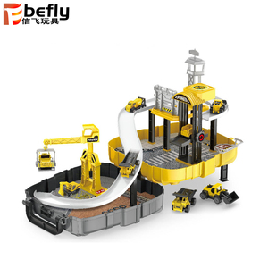 Camión de ingeniería de plástico Set Diy Kids Parking Garage Toy - Product Image 3