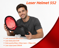 Casque laser professionnel avec technologie VCSEL avancée, options de modes multiples, conception sans fil rechargeable, OEM ODM