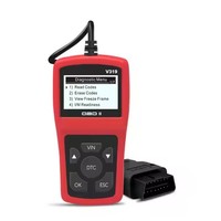 Escáner de Diagnóstico Universal OBDII OBD2 V319 con Pantalla LCD, Lector de Códigos de Error del Motor del Automóvil, Lectura y Eliminación de Códigos de Error, Conexión Plug and Play, 1 Año de Garantía
