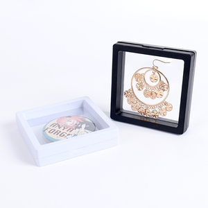 Boîte de présentation flottante transparente en film plastique pour bijoux, colliers, bagues, objets de collection, boîtes de rangement à membrane - Product Image 6