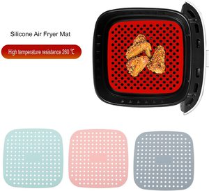 بطانات سيليكون قابلة لإعادة الاستخدام لمقلاة الهواء، مقاومة للزيت وغير لاصقة، ألواح طهي مقاومة للحرارة لأجهزة المطبخ - Product Image 3