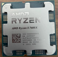 Processeur AMD Ryzen 5 7600 d'occasion pour ordinateur de bureau, entièrement testé, reconditionné, 6 cœurs/12 threads, AM5 Zen4 avec graphismes intégrés