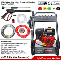 Nettoyeur haute pression à essence pour moteur à essence industriel 13HP Pompe à jet d'eau Machine à laver voiture Nettoyeur haute pression portable à essence
