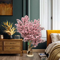 Haute qualité artificielle intérieur fleur de cerisier bonsaï arbre verdure Style Pot planteur pour chambre mur décor maison jardin ornement